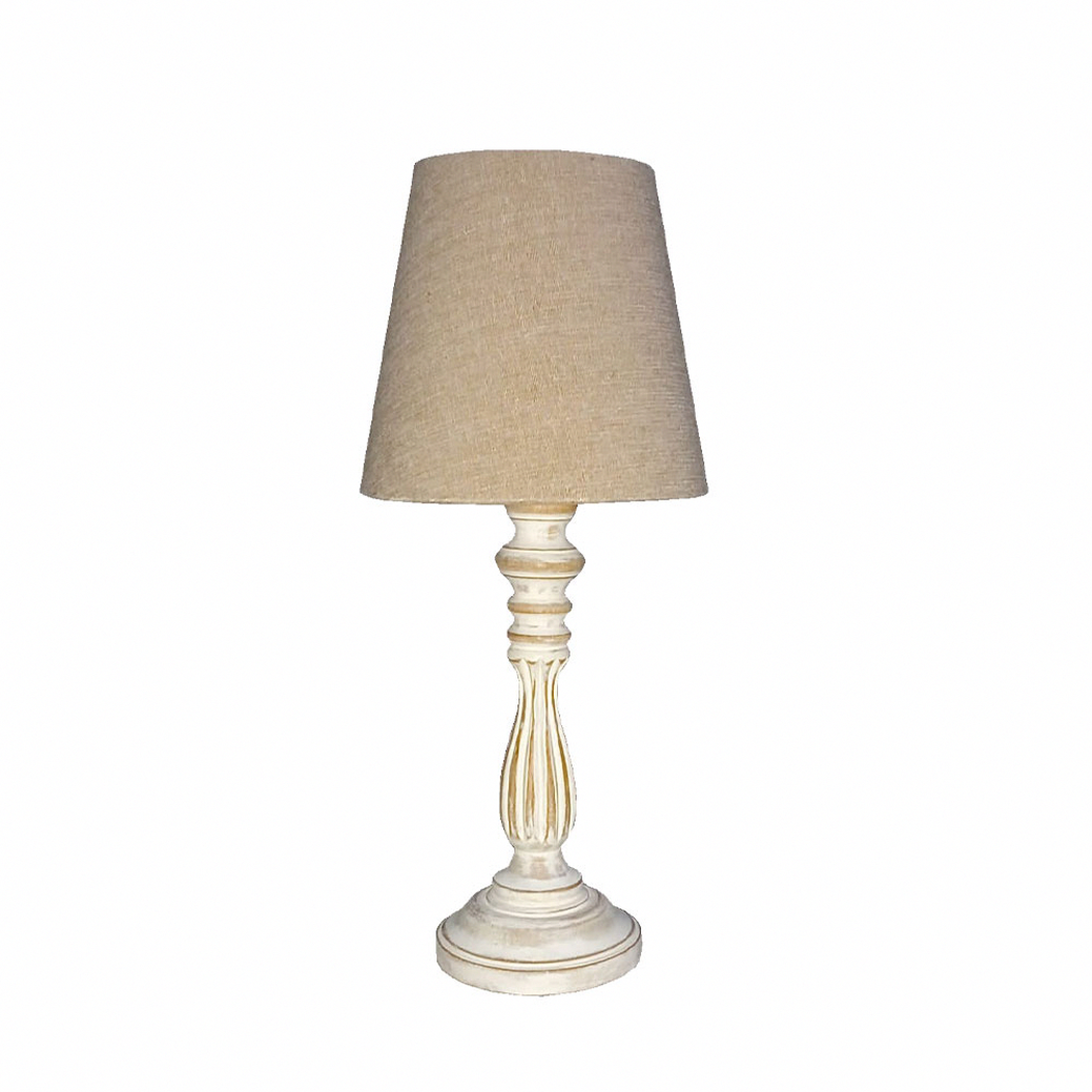 Rustic Wooden Table Lamp